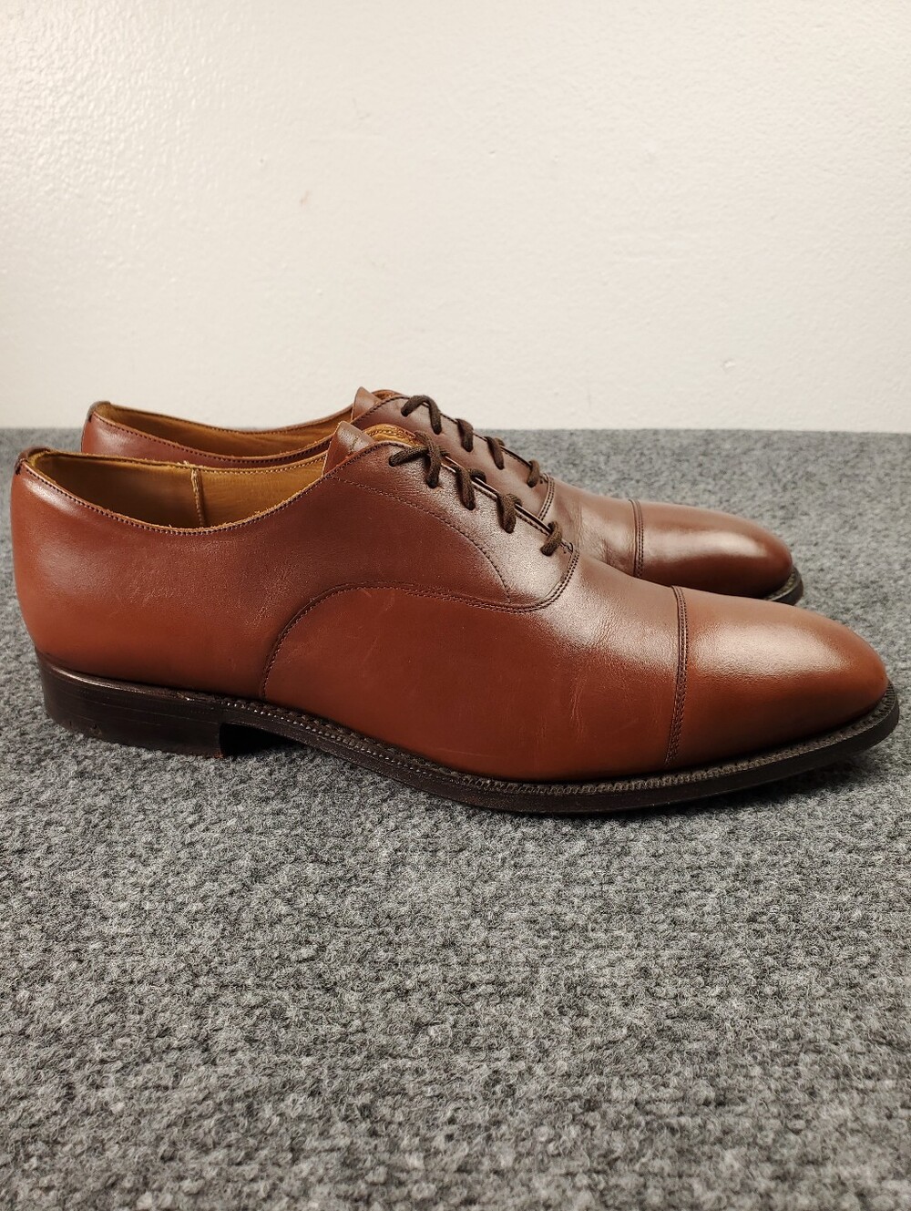 Church's Tan Brown Leather Cap-Toe Derby Oxfords